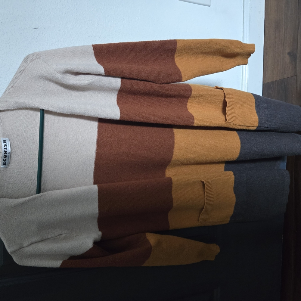 Colorblock Cardigan Sweater
